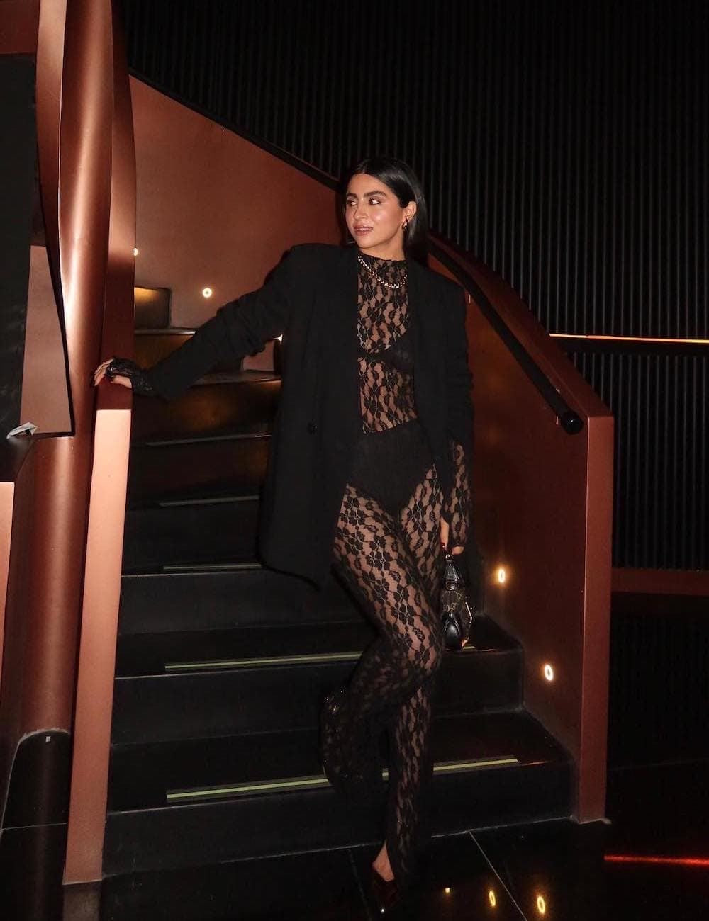 ENTERIZO ENCAJE NEGRO