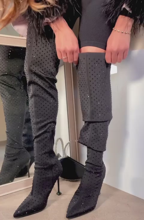 BOTAS NEGRAS CON BRILLOS – Hollywear